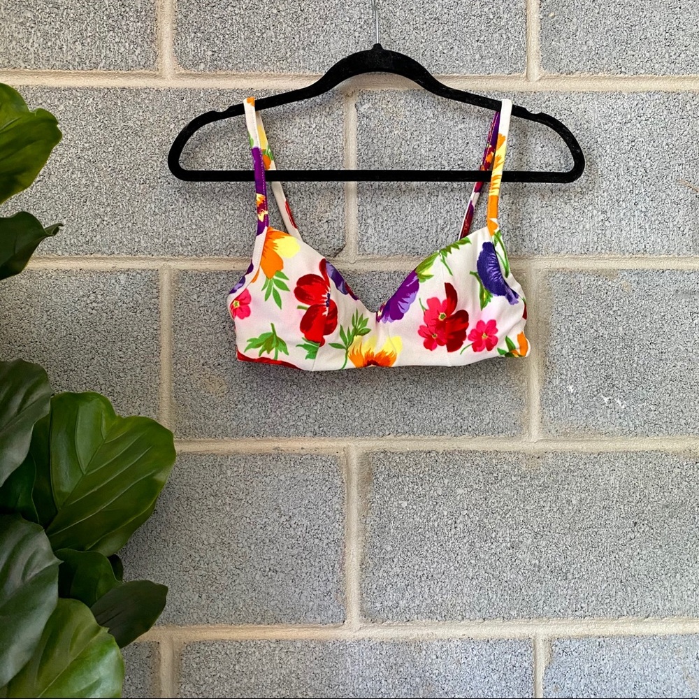Vintage Illusions by Cole Floral Swimwear Top